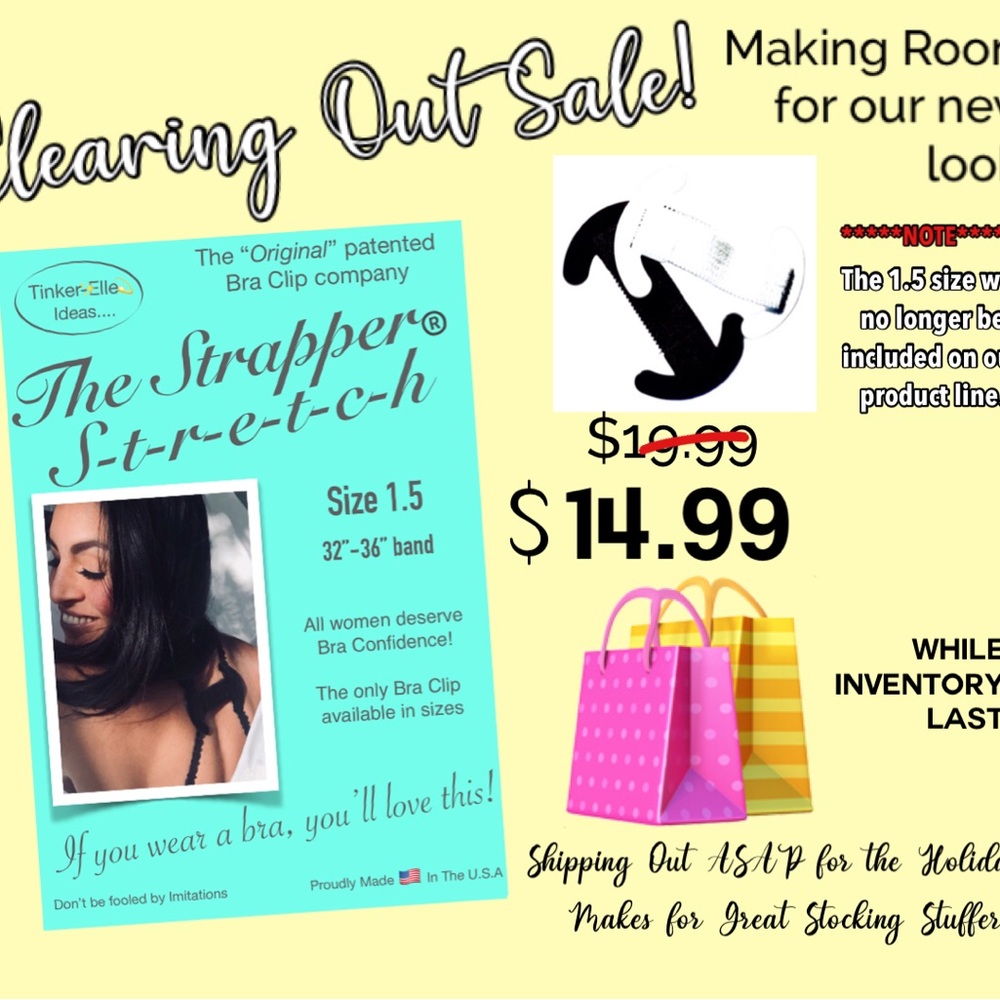 The Strapper Stretch Bra Clip - Size 1.5